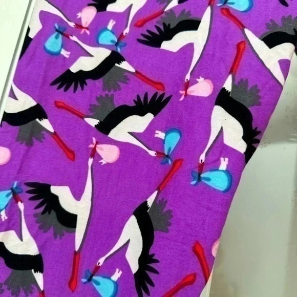 LuLaRoe Pants - LuLaRoe | TC Tall & Curvy Purple Plus Size Stork Leggings Size 12-18 NWOT 1X XL
